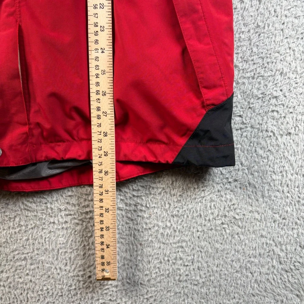The North Face HyVent Mens Jacket Red Black Colorblock Ski Shell Large